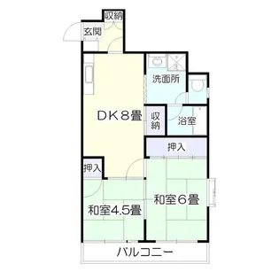 S・コーポラス幸町【4階】の間取り