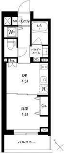 JMFレジデンス新板橋【3階】の間取り