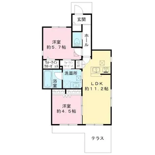 ルベール【1階】の間取り