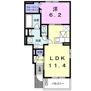 グレートハイツロイヤルV【1階】の間取り