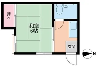 ポプラ荘【2階】の間取り