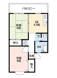 プリマベーラ摂津【2階】の間取り