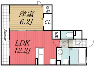 千葉県千葉市中央区都町5【アパート】の間取り
