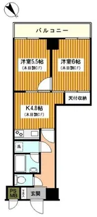 Liz平沼橋【6階】の間取り