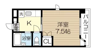 旭コンフォート香澄町【1階】の間取り