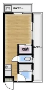 帝京マンション【1】【2階】の間取り