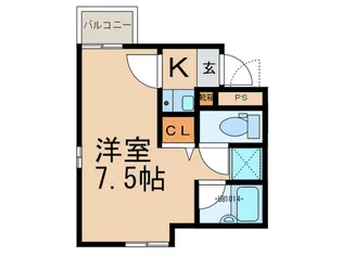 グランディ12【5階】の間取り