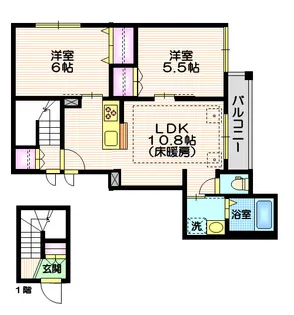 (仮称)山王1丁目メゾン【2階】の間取り