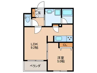 福岡県福岡市南区塩原1【マンション】の間取り