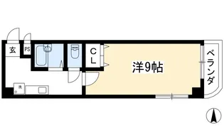 メゾン衣笠【3階】の間取り