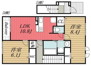 千葉県千葉市緑区あすみが丘東5【アパート】の間取り