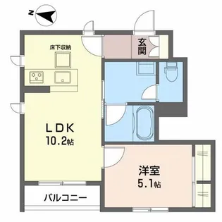 アンビシア柏木【1階】の間取り