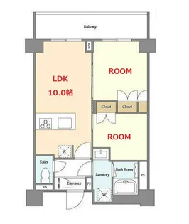 神奈川県横浜市神奈川区神之木台【マンション】の間取り