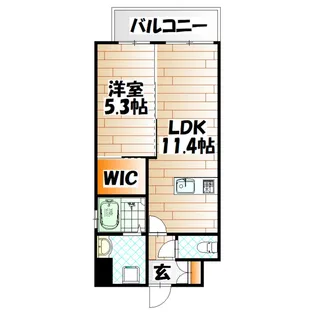 アピアランス歯大前II【3階】の間取り