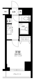 ハーモニーレジデンス駒込【4階】の間取り
