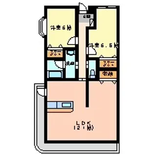 タピア東尾道【5階】の間取り