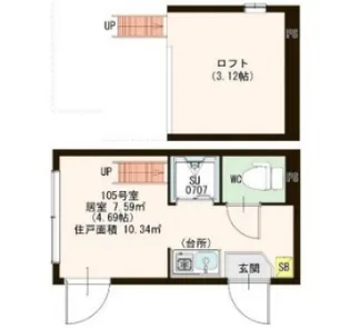 MOA池袋【1階】の間取り