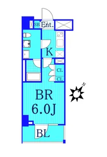 ベルグレード川崎エーゼット【4階】の間取り