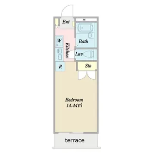 パークサイドヒルズ【1階】の間取り