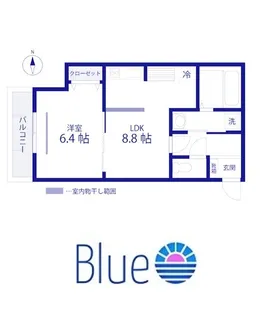 QUIET CRAB HOUSE mix鎌倉【1階】の間取り