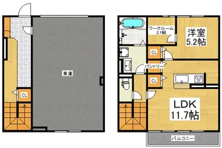 グランテージC【1階】の間取り
