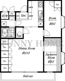 プロスペアー祐天寺テラス【3階】の間取り