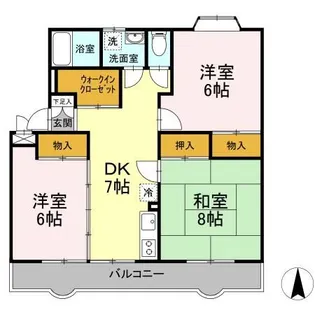 エスポワールいずみ【2階】の間取り