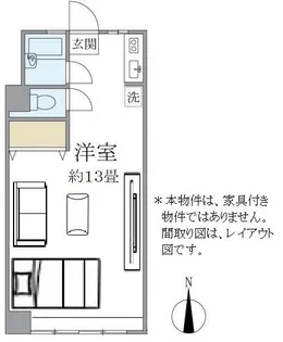 ハウスチェリー千歳台【1階】の間取り
