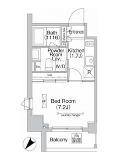 エミネンス高輪台【8階】の間取り