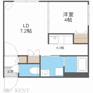 CREA MAISON発寒南EAST【4階】の間取り