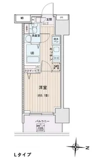 エスティメゾン錦糸町II【6階】の間取り