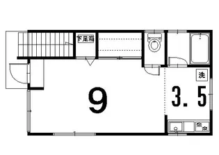 コーポマルヤマ【1階】の間取り
