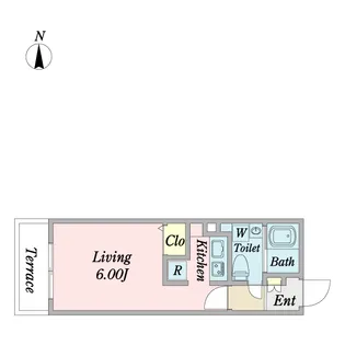 Branche渋谷松見坂WEST【1階】の間取り