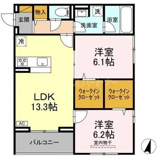 (仮称)D-ROOM市川南3丁目【3階】の間取り
