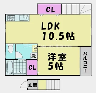 TJ平池【2階】の間取り