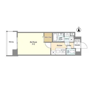 N s PARK Residence 高田馬場【6階】の間取り