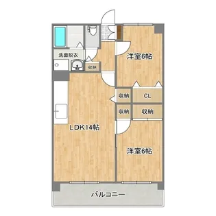 グランディール21【4階】の間取り