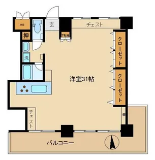 東建ニューハイツ九段【3階】の間取り