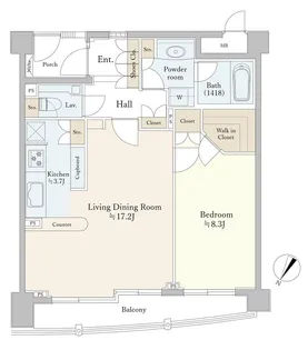 フェアロージュ南平台【3階】の間取り