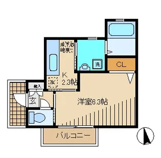 ロイヤルヴェール蒲田【1階】の間取り