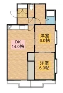 シャトーナミキIII【2階】の間取り