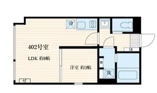 Skuld神楽坂(スクルドカグラザカ)【4階】の間取り