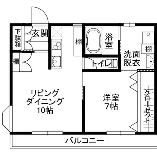 ハウス東【2階】の間取り