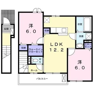 ゼフィランサス【2階】の間取り