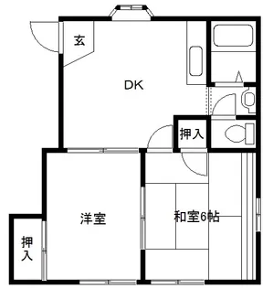 レジデンスみどり野【2階】の間取り