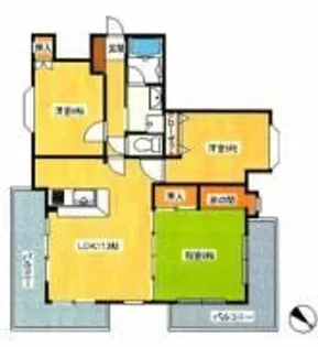 ナビオ水前寺【7階】の間取り