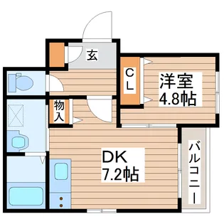 ベレオ米ケ袋【2階】の間取り