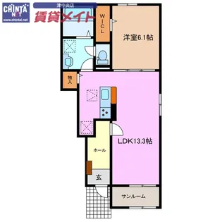 ヘリテージ【1階】の間取り