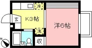 シェモア喜多見【1階】の間取り