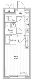 コンポジット渋谷本町【2階】の間取り